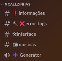 Image of 'callzinhas' category in server